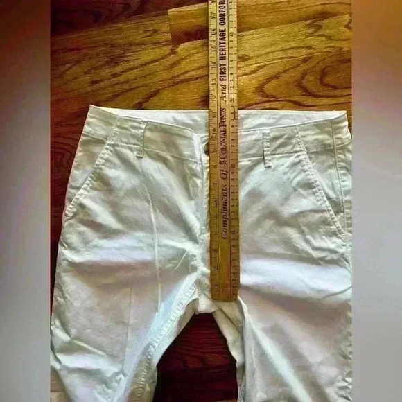 LOFT - MONROE SLIM WHITE CHINO PANTS - SIZE 4 - Picture 5 of 9
